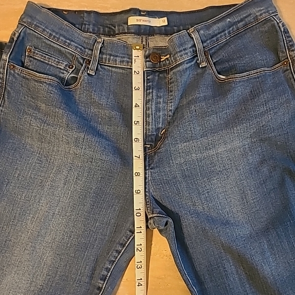 Levi's 515 Jeans sz 12 Blue Denim Bootcut Medium Wash Mid Rise W31 L30 - Picture 8 of 12